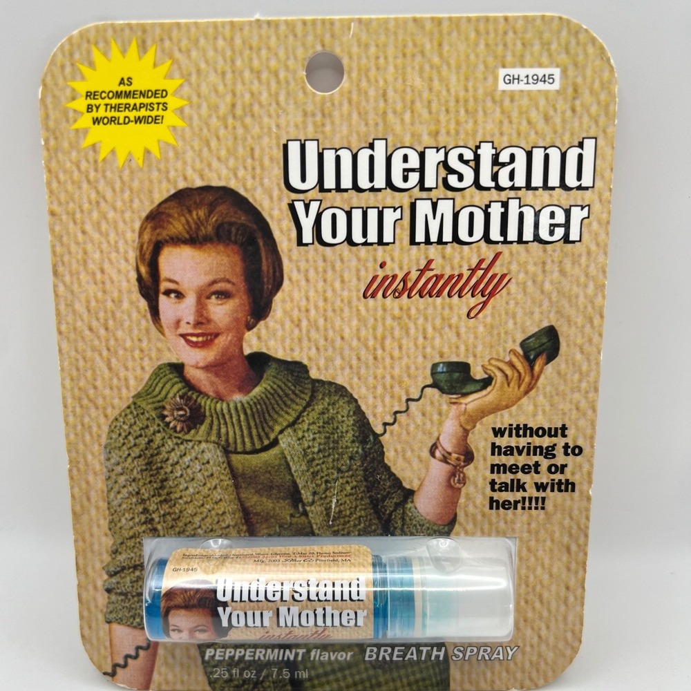 Blue Q Understand Your Mother Instantly Peppermint Breath Spray New In Package